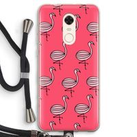 Flamingo: Xiaomi Redmi 5 Transparant Hoesje met koord