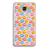 Pink donuts: Samsung Galaxy A5 (2016) Transparant Hoesje - thumbnail