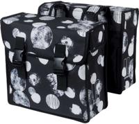 Dubbele fietstas Basil Mara XL Sphere 35 liter 14 x 36 x 44 cm - zwart/grijs