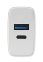 Vivanco TCVVDUALUSB20W GSM-lader Met snellaadfunctie USB-A, USB-C Wit - thumbnail