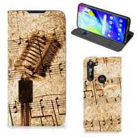 Motorola Moto G8 Power Stand Case Bladmuziek - thumbnail