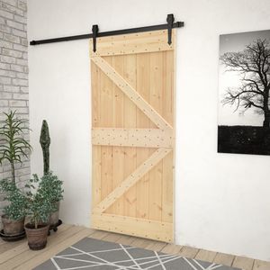 VidaXL Deur 80x210 cm massief grenenhout