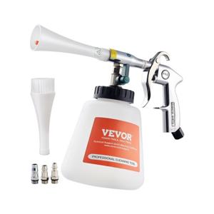 VEVOR perslucht reinigingspistool 6-9,2 bar 2 sproeiers 1 L vloeistoffles