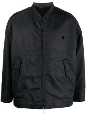 Valentino Garavani veste bomber à fermeture zippée - Noir
