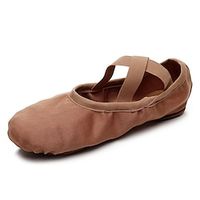 sun lisa dames meisje dame balletschoenen ballroom dansschoenen dansschoenen praktijk yoga zacht halve zool platte hak gesloten teen elastisch volwassenen roze Lightinthebox