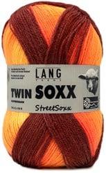 Lang Yarns Twin Soxx Streetsoxx 4-PLY 239 Orange Mix