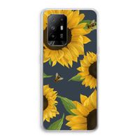 Sunflower and bees: Oppo A95 5G Transparant Hoesje