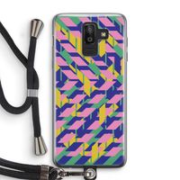Skew Blush 1: Samsung Galaxy J8 (2018) Transparant Hoesje met koord