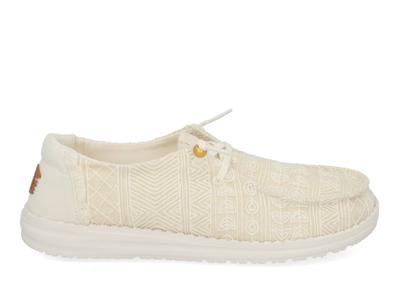 Hey Dude Wendy Crochet lace white gold Wit maat 37 Hey Dude Wendy Crochet lace white gold Wit maat 37