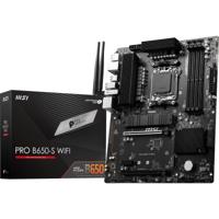 MSI pro b650-s wifi socket am5 moederbord (zwart, raid, 2.5 gbe-lan, wi-fi 6e, bt, sound, atx)