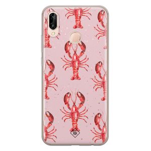 Huawei P20 Lite siliconen telefoonhoesje - Lobster all the way