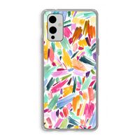 Watercolor Brushstrokes: OnePlus 9 Transparant Hoesje