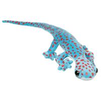 Nature Planet Knuffeldier Gekko Hagedis - pluche - 62 cm - blauw