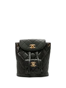 CHANEL Pre-Owned mini sac à dos Duma à matelassage losanges (1992) - Noir