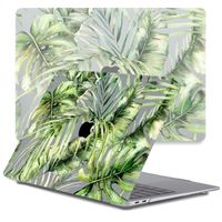Lunso MacBook Pro 13 inch M1/M2 (2020-2022) cover hoes - case - Green Jungle - thumbnail