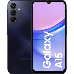 Samsung Galaxy SM-A155F 16,5 cm (6.5") Hybride Dual SIM Android 14 4G USB Type-C 4 GB 128 GB 5000 mAh Zwart, Blauw