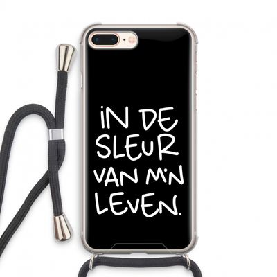 De Sleur: iPhone 7 PLUS Transparant Hoesje met koord