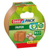 1x Tesa bruine verpakkingstape milieuvriendelijk 25 mtr x 38 mm - Tape (klussen)