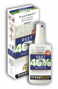 Travelsafe TravelDEET - 40% Spray - 60ml - tropical muggenspray