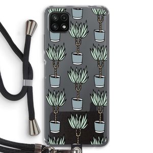 Boompje: Samsung Galaxy A22 5G Transparant Hoesje met koord