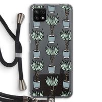 Boompje: Samsung Galaxy A22 5G Transparant Hoesje met koord