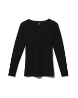 HEMA Dames T-shirt Biologisch Katoen Zwart (zwart)