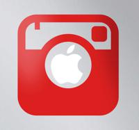 Mac Apple Instagram camera sticker - thumbnail