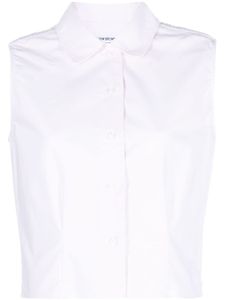 Thom Browne chemise à design sans manches - Rose