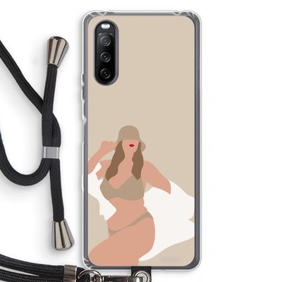 One of a kind: Sony Sony Xperia 10 III Transparant Hoesje met koord