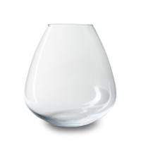 Bloemenvaas Gabriel - helder transparant - glas - D28,5 x H30 cm - bol vorm vaas