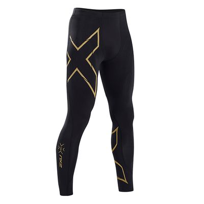 2XU MCS Run Compressie tights zwart/goud heren M