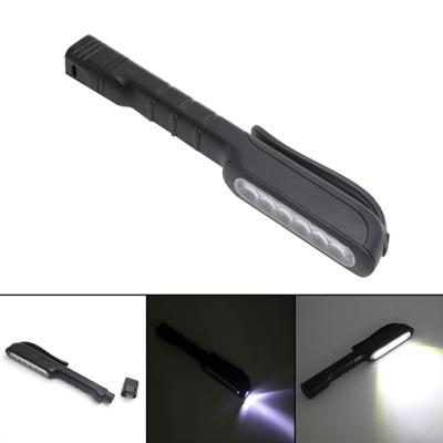 3W multifunctionele LED Torch Light pen clip zaklamp werk handige zaklamp (zwart)