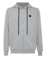 Philipp Plein hoodie zippé à logo Plein™ - Gris