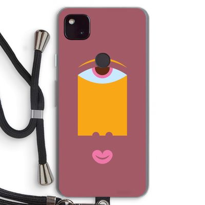 Mono V: Pixel 4a 5G Transparant Hoesje met koord