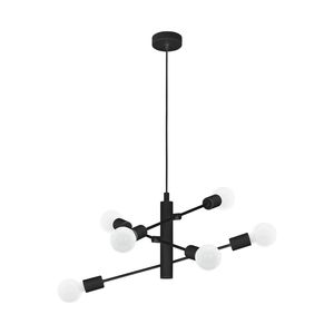 EGLO Gradoli 1 Hanglamp - E27 - Ø 55 cm - Zwart