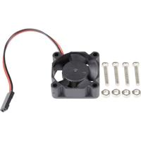 Joy-it SBC-FAN-303010 Actieve ventilator Geschikt voor serie: Raspberry Pi®, Rock Pi, Banana Pi Zwart