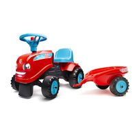 Falk looptractor met aanhanger - rood