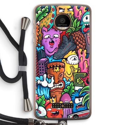 Vexx Mixtape: Motorola Moto Z Force Transparant Hoesje met koord
