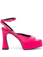 Karl Lagerfeld Lazula 120mm logo-engraved sandals - Rose - thumbnail