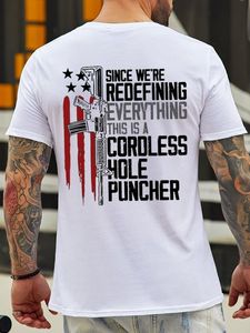 Since We Are Redefining Everything This Is A Cordless Hole Puncher Men's Graphic Novelty T-shirt