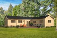 Blokhut - Tuinhuis Maynooth | 70 mm | bruin geïmpregneerd