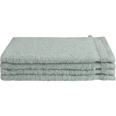 Byrklund Washandjes 16x21 cm Zeeblauw - 4 stuks