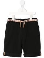 Alviero Martini Kids short de sport à bords en ruban - Noir