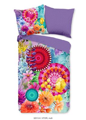 HIP Dekbedovertrek "mandala&apos;s en bloemen" - Multi - (155x220 cm) - Katoen Satijn