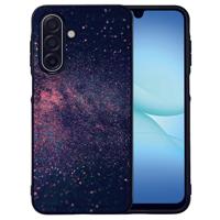 Stars Samsung Galaxy A17 | Hoesje TPU Rand PU Kunstleer Achterkant Zwart Bescherming Voor Dagelijks Gebruik