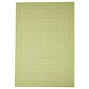 Floorita binnen/buitenvloerkleed Braid - groen - 133x190 cm - Leen Bakker