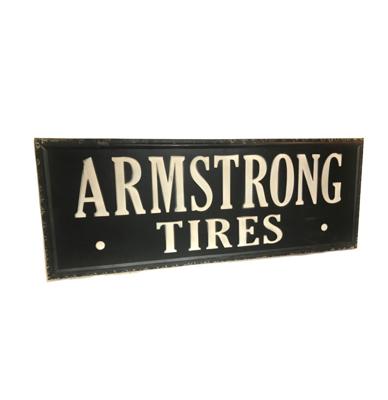 Armstrong Tires Metalen Bord 122 x 46 cm