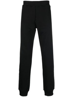 Just Cavalli pantalon de jogging en coton à logo imprimé - Noir