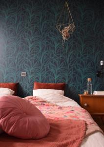 Behang Palmleaves Rol Greenblue