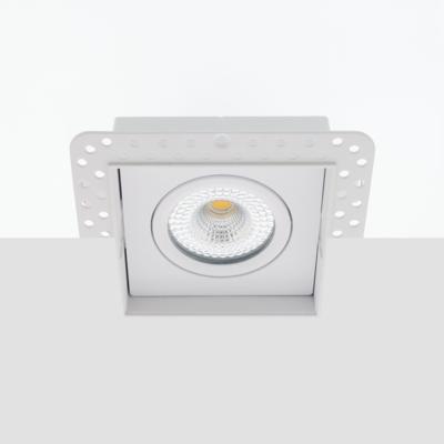 Bella Ondiepe LED inbouw 40mm trimless spot kantelbaar 5Watt vierkant WIT IP65 dimbaar - interne driver Bella Ondiepe LED inbouw 40mm trimless spot kantelbaar 5Watt vierkant WIT IP65 dimbaar - interne driver